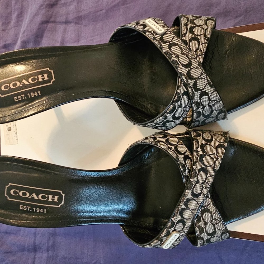 Coach Small Signature C slip-in heels 7